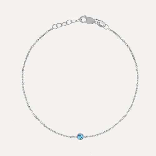 Birthstone Bezel Bracelet