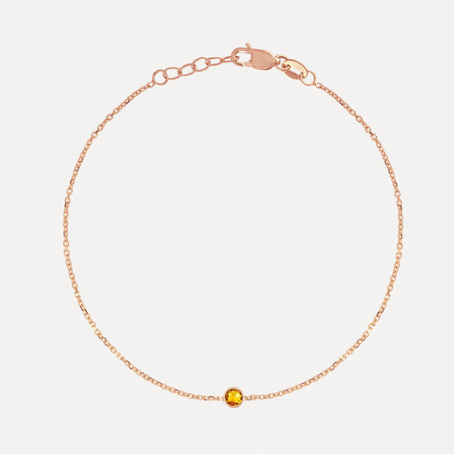 Birthstone Bezel Bracelet