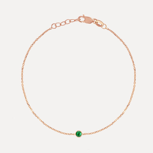 Birthstone Bezel Bracelet