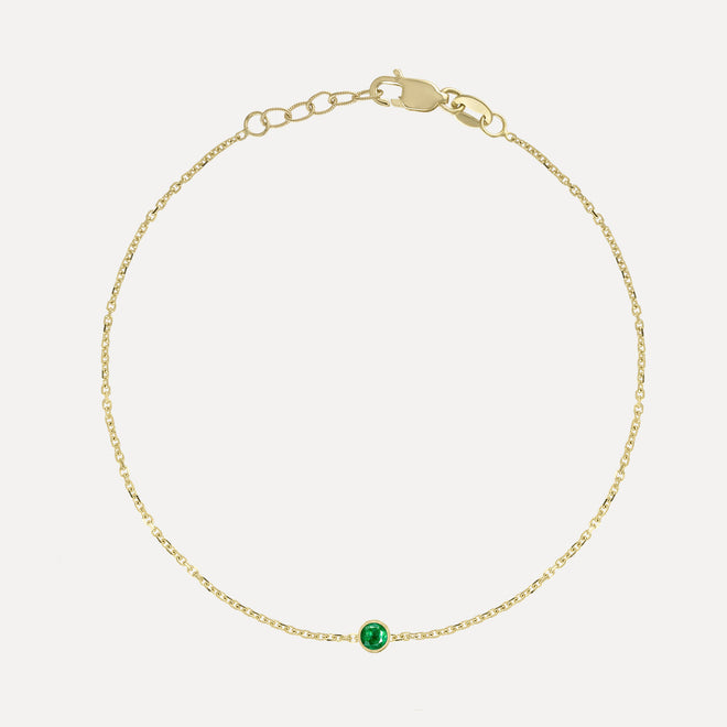 Birthstone Bezel Bracelet