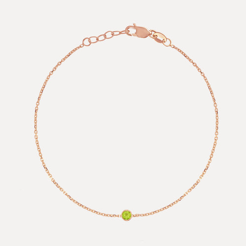 Birthstone Bezel Bracelet
