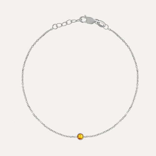 Birthstone Bezel Bracelet