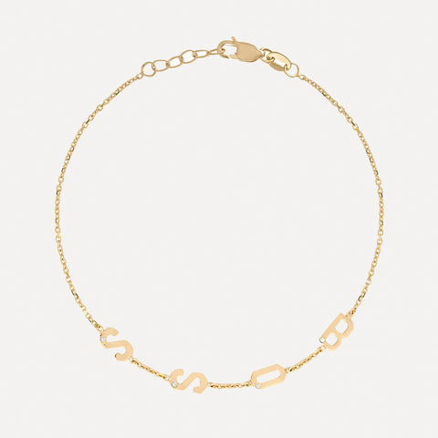 Mini Mini Enamel Hearts Station Necklace