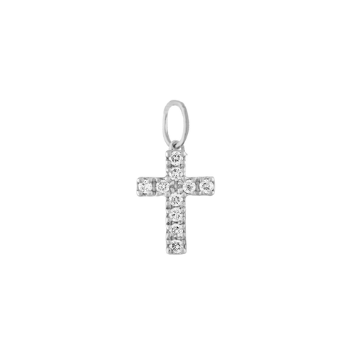 Mini Pave Cross - Forever Charm