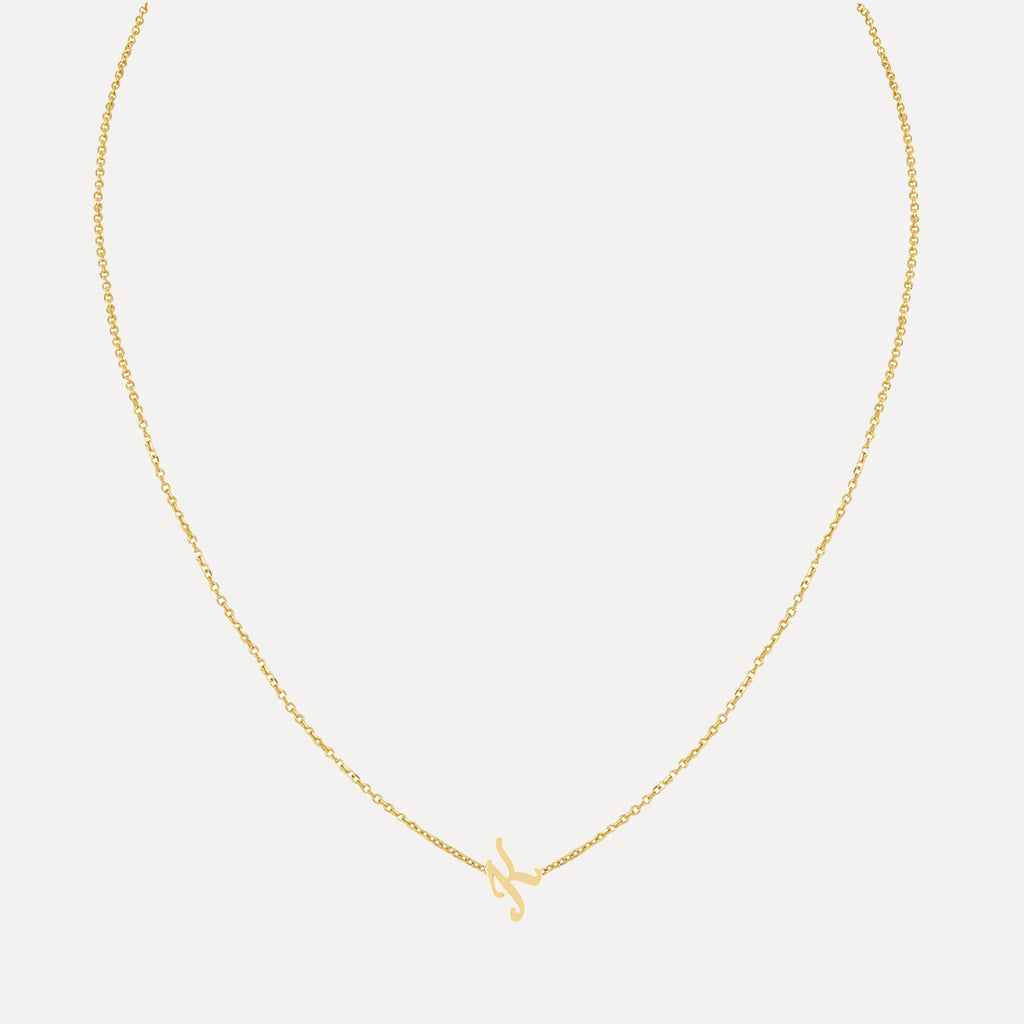 Cursive Letter Necklace