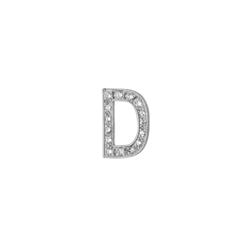 Mini Pave Letter Charm