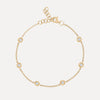 Mini Mini Enamel Hearts Station Necklace