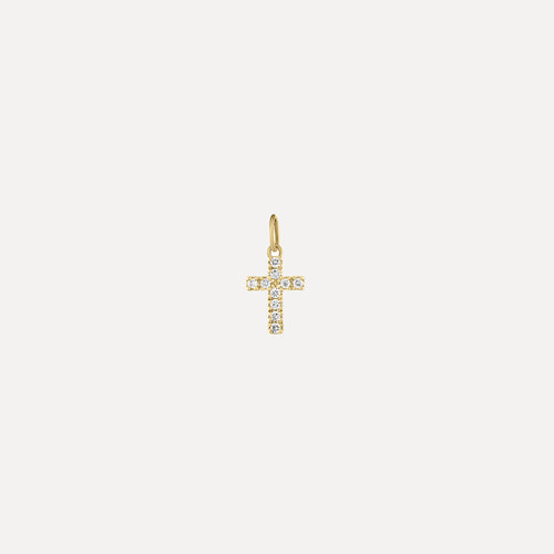 Mini Pave Cross - Forever Charm