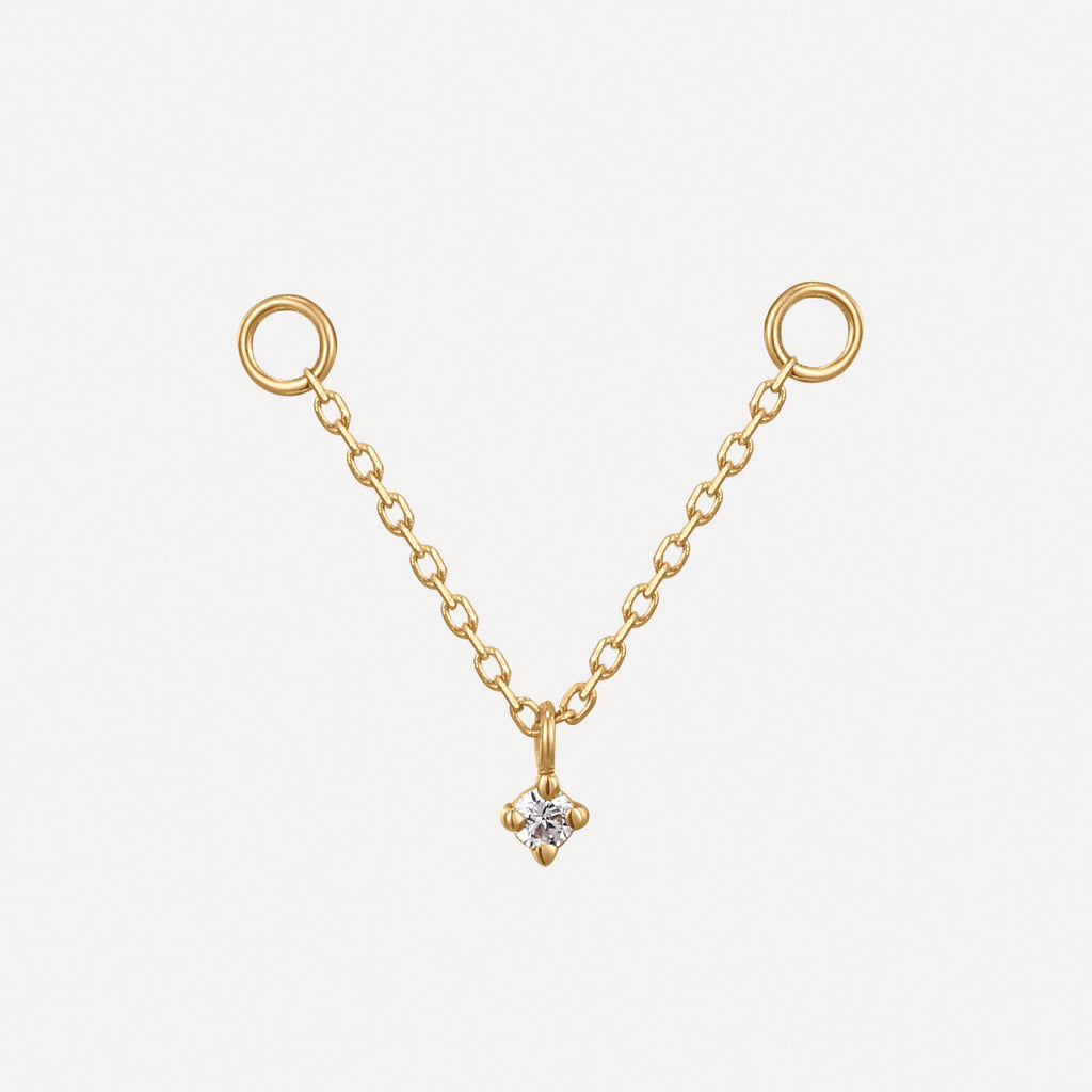 Diamond + Chain Earring Charm