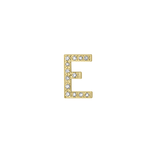 Mini Pave Letter Charm