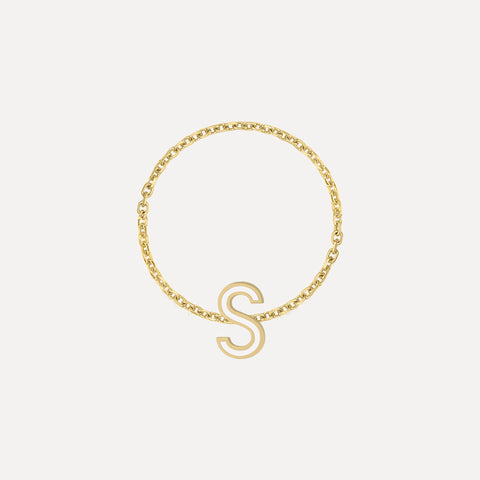 Mini Zodiac Sign Chain Ring