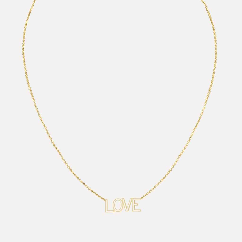 Enamel Nameplate Necklace