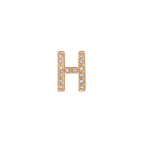 Mini Pave Letter Charm