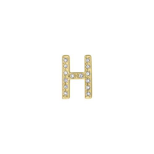 Mini Pave Letter Charm