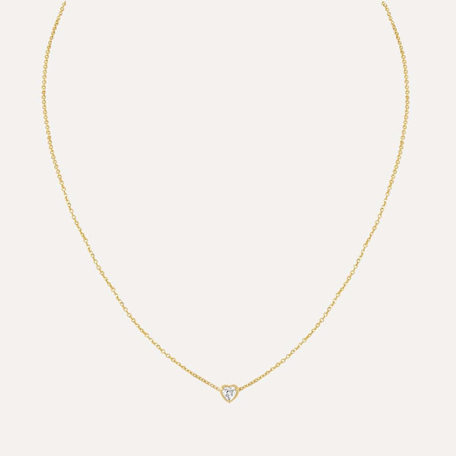 Birthstone Heart Necklace