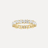 Mini Pave Letter Chain Ring