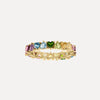 Two Birthstone Hearts Ring