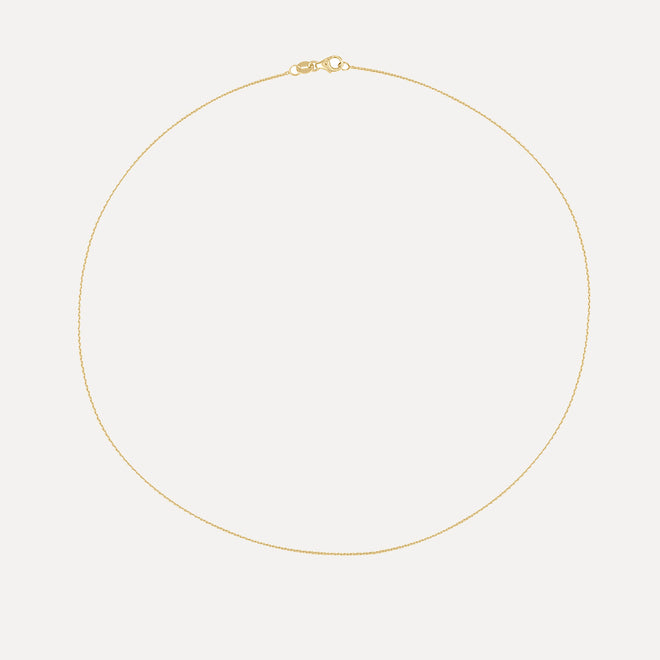 Basic Chain Necklace in Yellow Gold