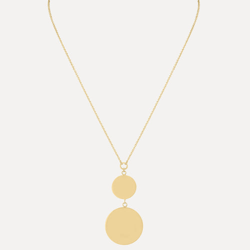 Double Disk Necklace