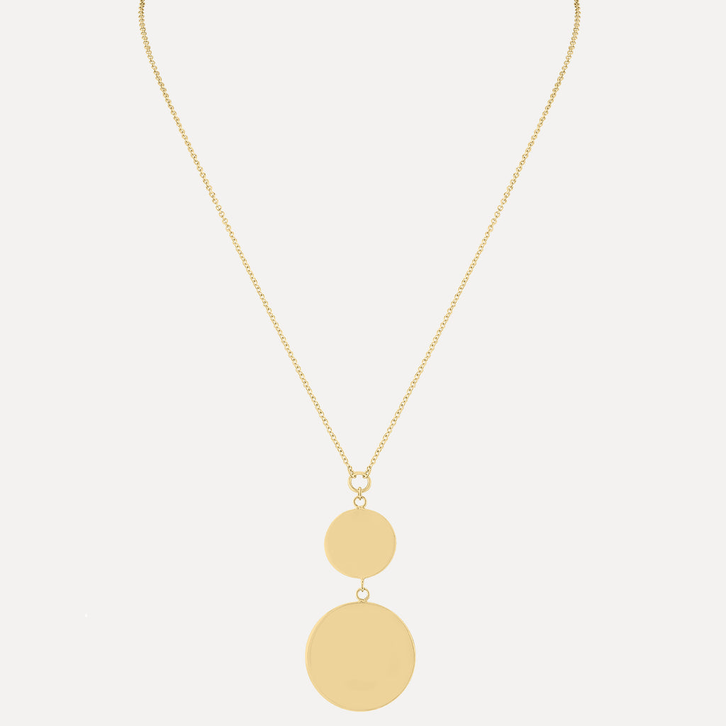 Double Disk Necklace