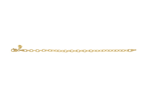 Elongated Cable Chain Bracelet