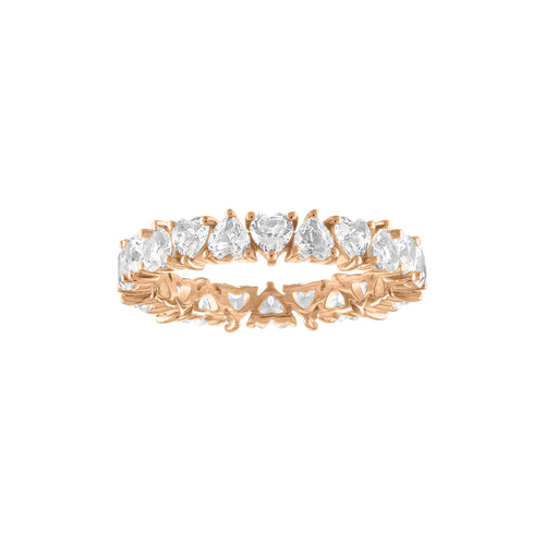 Heart Shaped Diamond Eternity Band