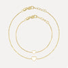 Mini Mini Enamel Hearts Station Necklace