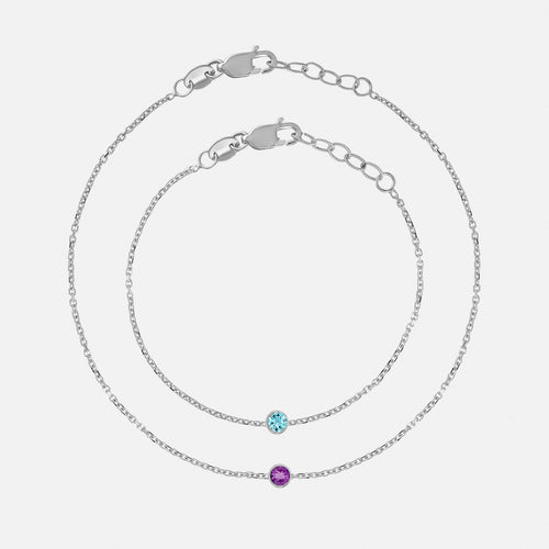 Mommy + Me Birthstone Bracelet Set