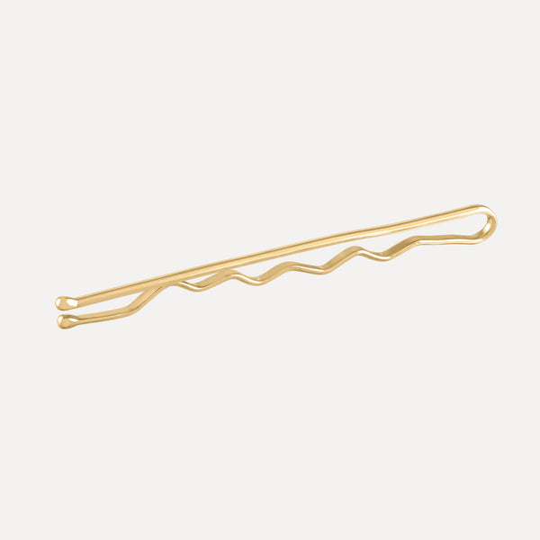 14K Solid Gold Bobby Pin | Kelly BellO Design 14K Yellow Gold