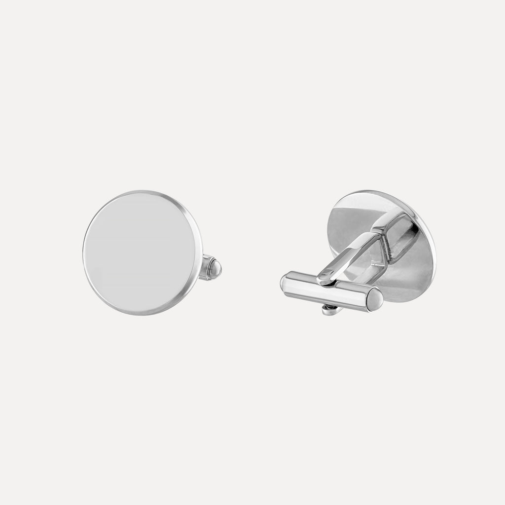 Engravable Round Cuff Links
