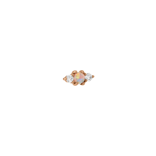 Diamond & Opal Piercing Earring