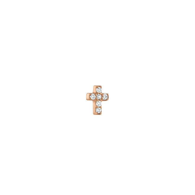 Diamond Cross Threaded Stud