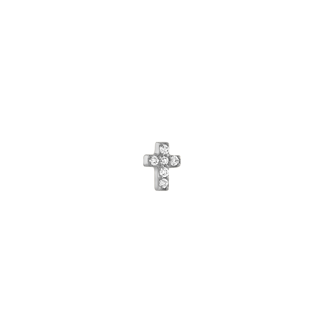 Diamond Cross Threaded Stud