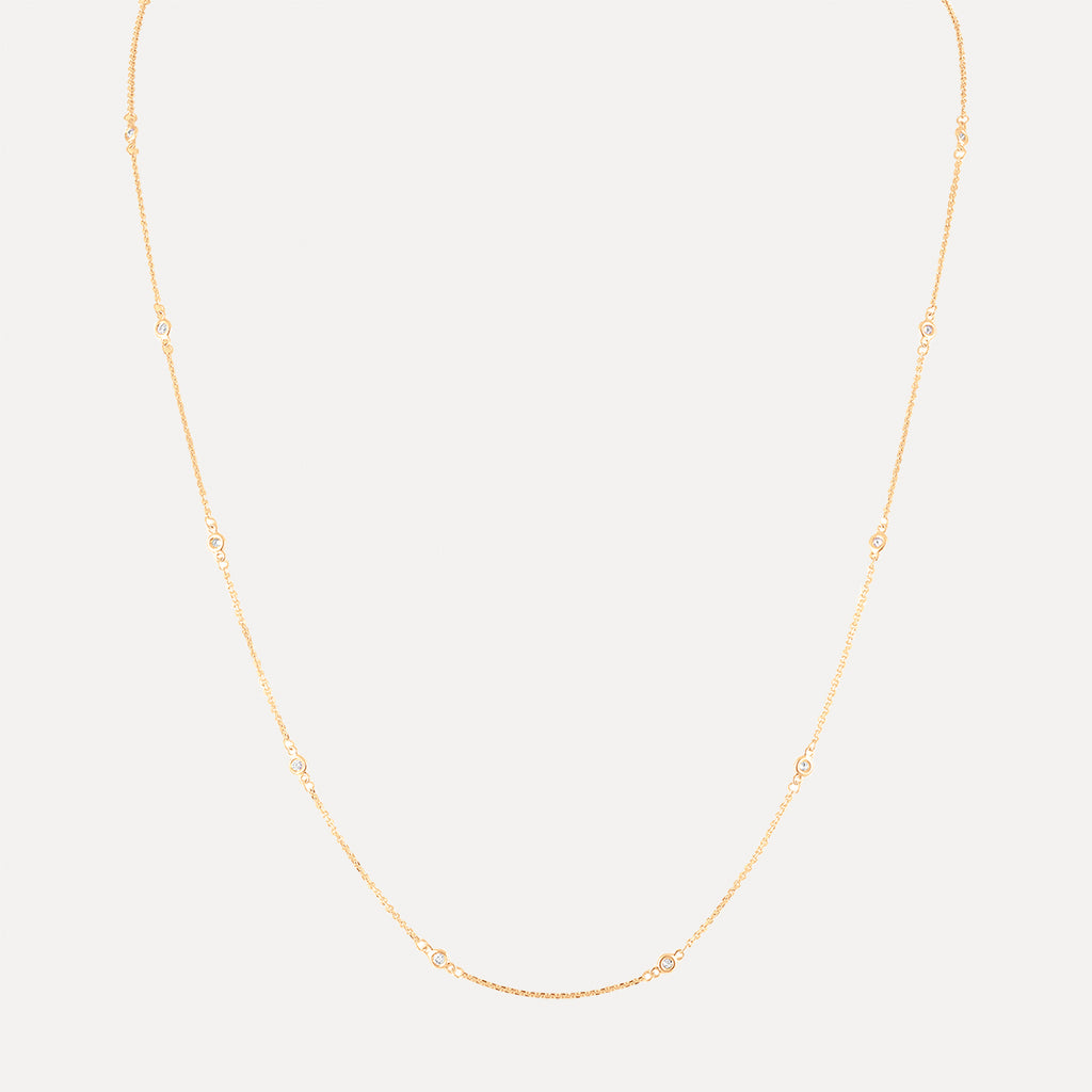 Mini Diamond By The Yard Necklace
