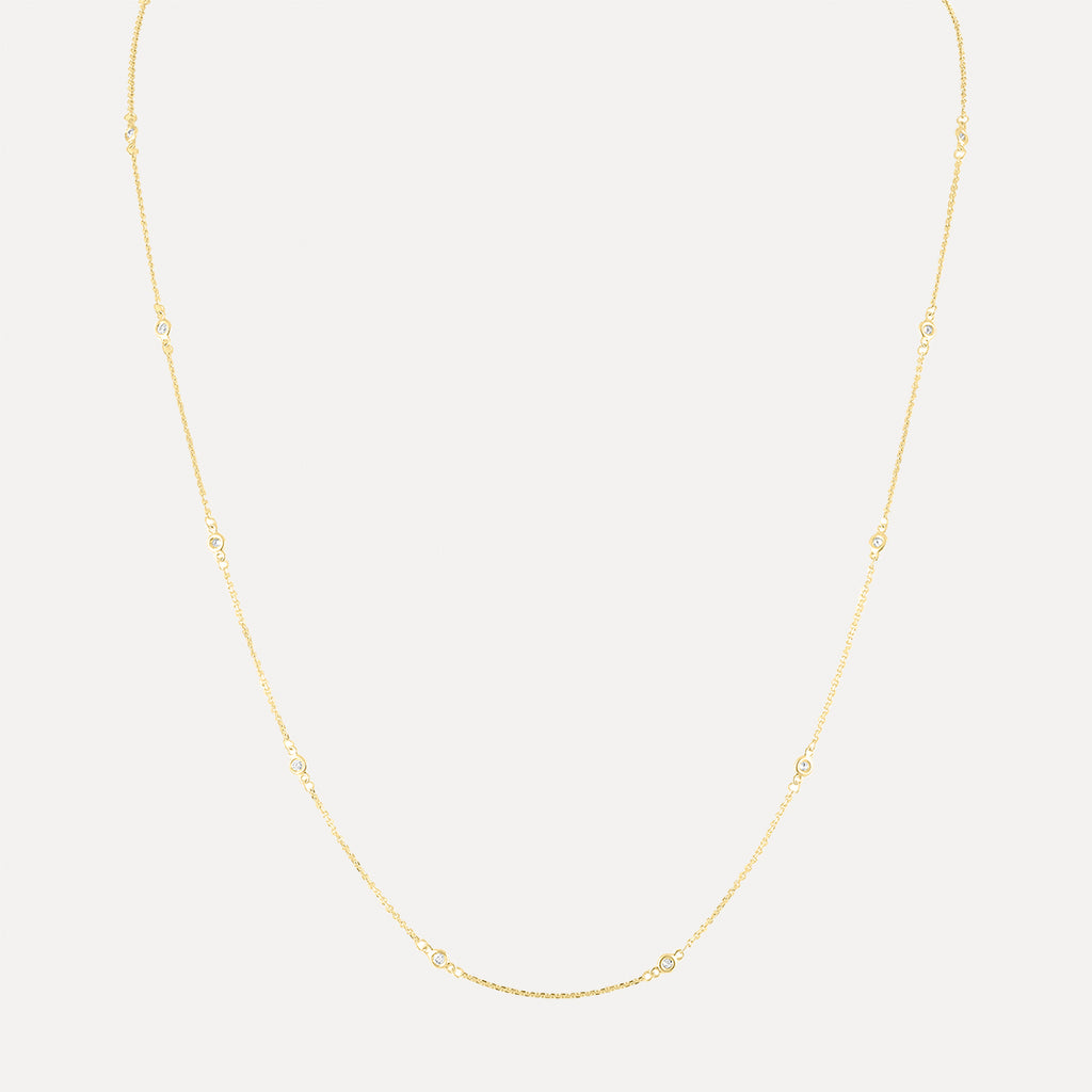 Mini Diamond By The Yard Necklace