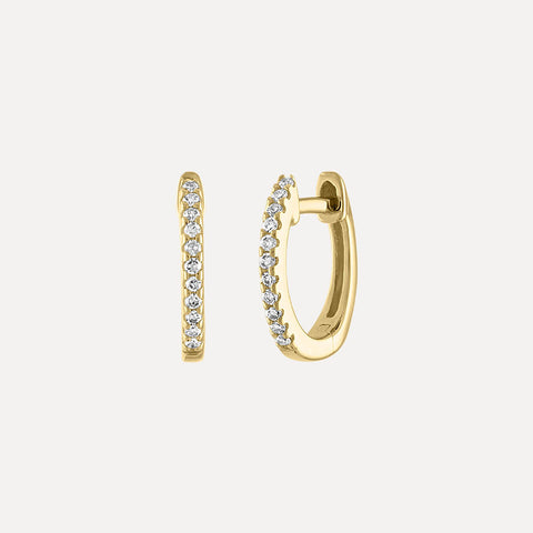 Mini Curb Chain Ring with Diamond Bezel