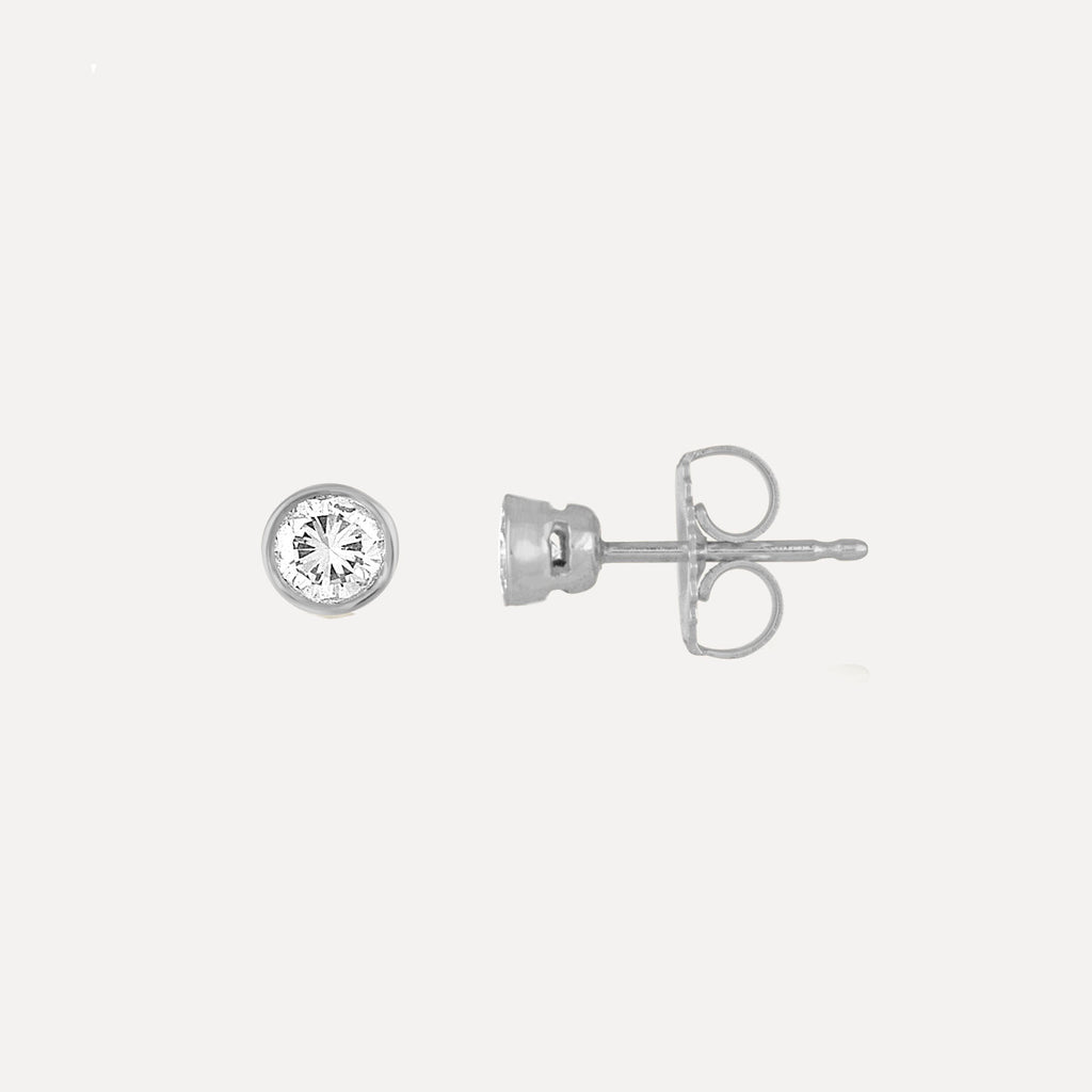 Mini Diamond Stud Earrings