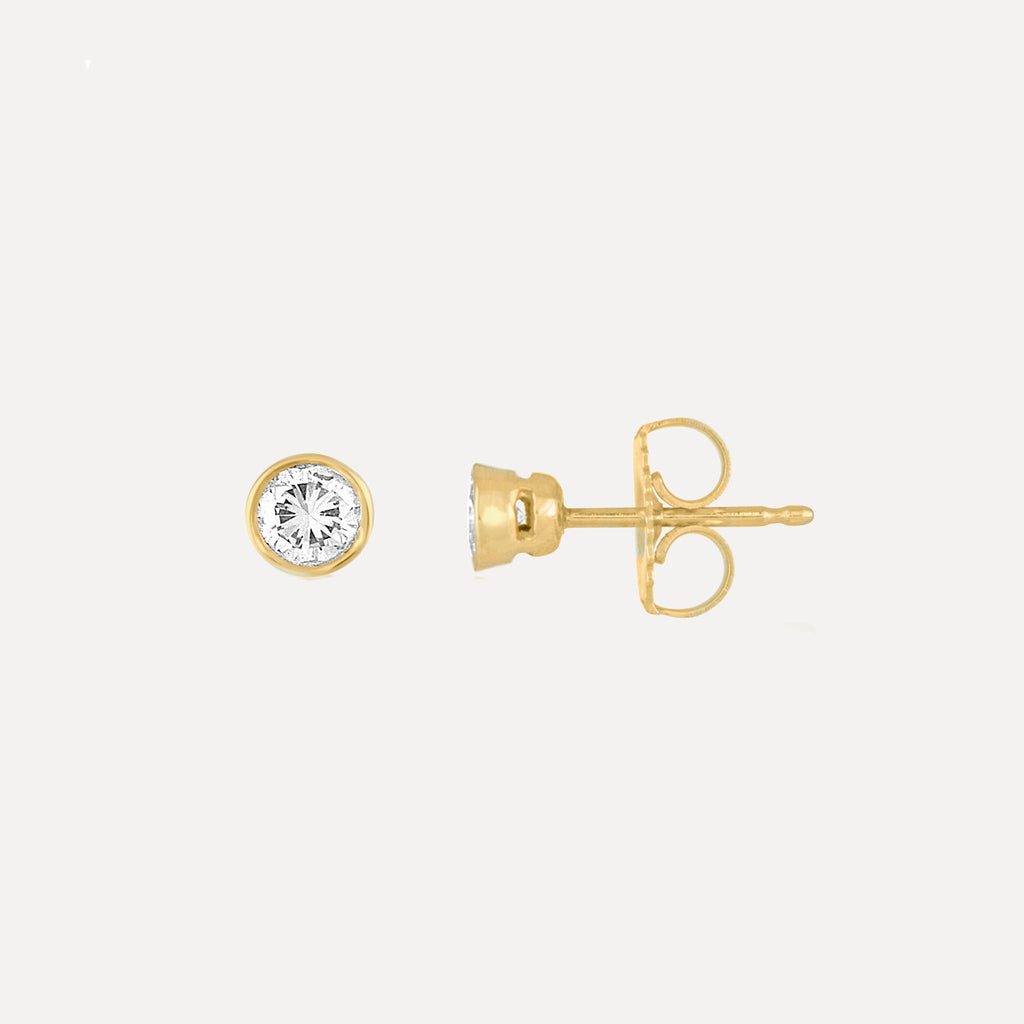 Mini Diamond Stud Earrings