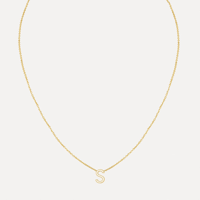 Enamel Letter Necklace