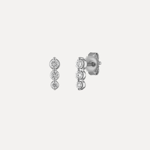 Mini Graduated Diamond Studs