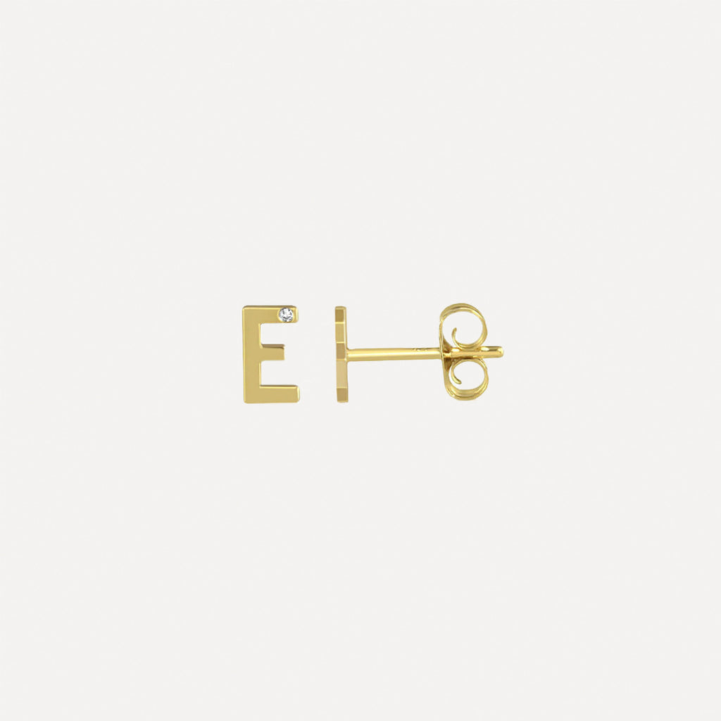 Mini Letter Stud Earrings