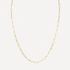 Mini Pave Letter Necklace with Bezels