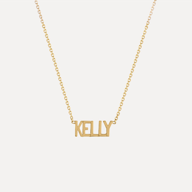 Mini Mini Nameplate Necklace (custom)