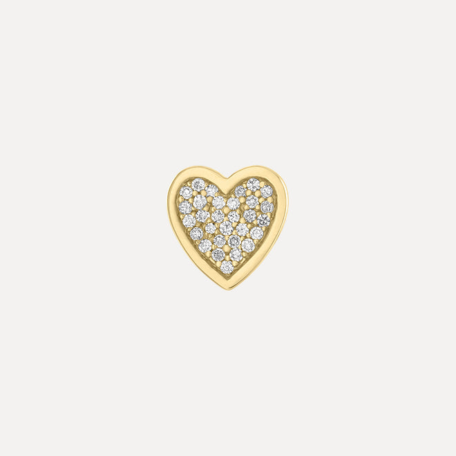 Mini Pave Heart Charm