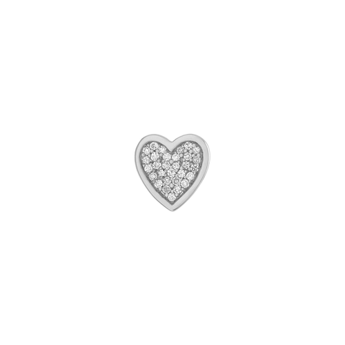 Mini Pave Heart Charm
