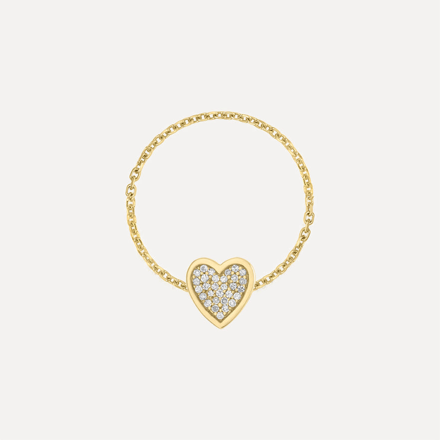 Mini Pave Heart