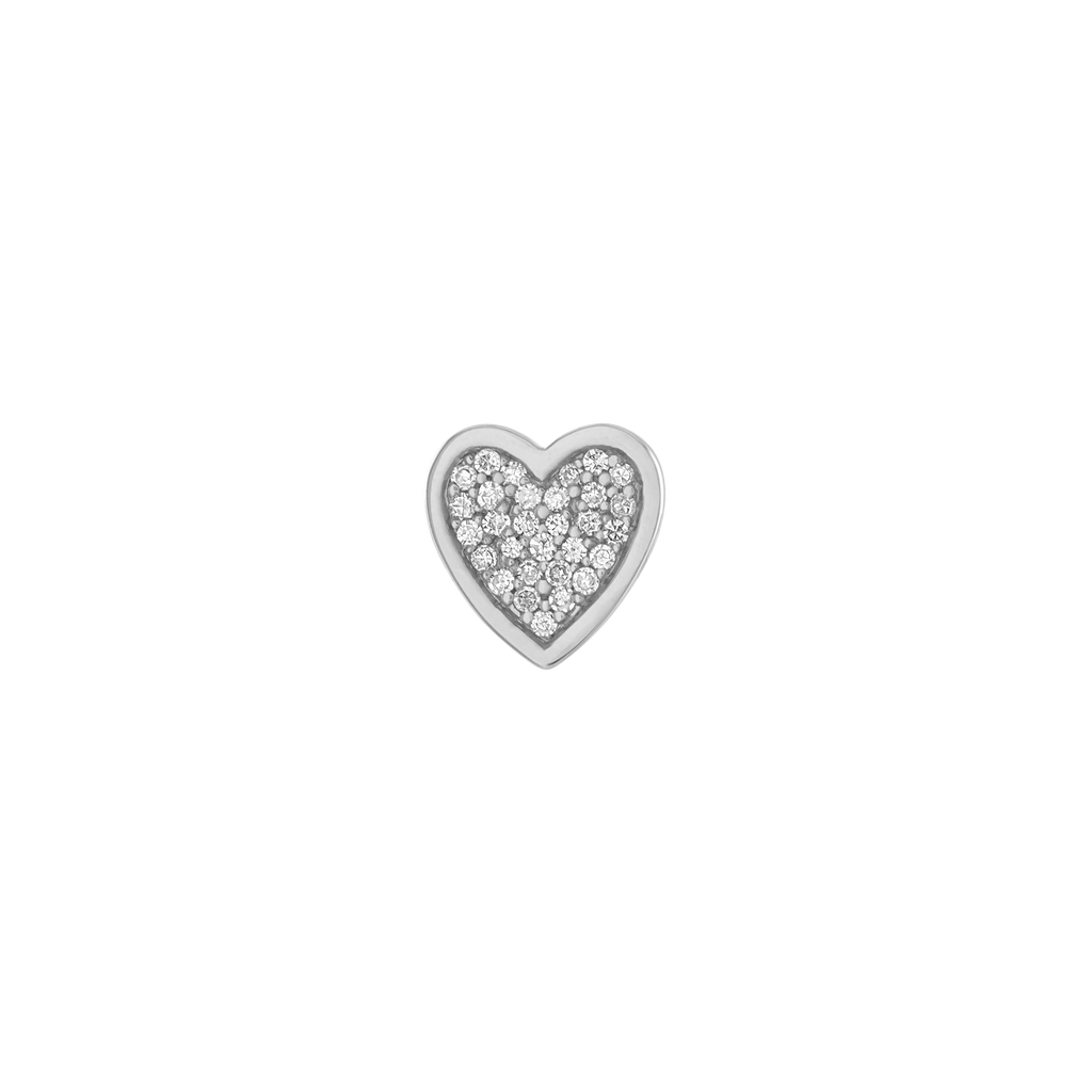 Mini Pave Heart Charm