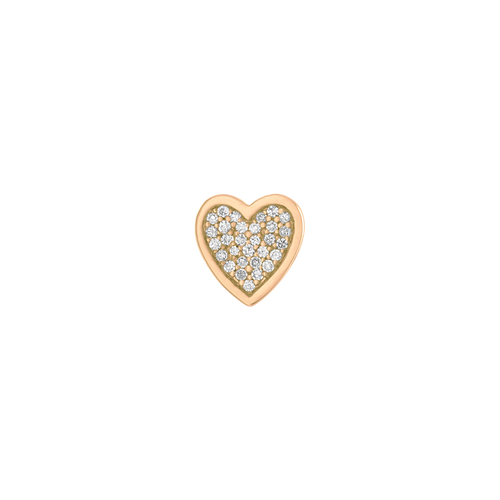 Mini Pave Heart Charm