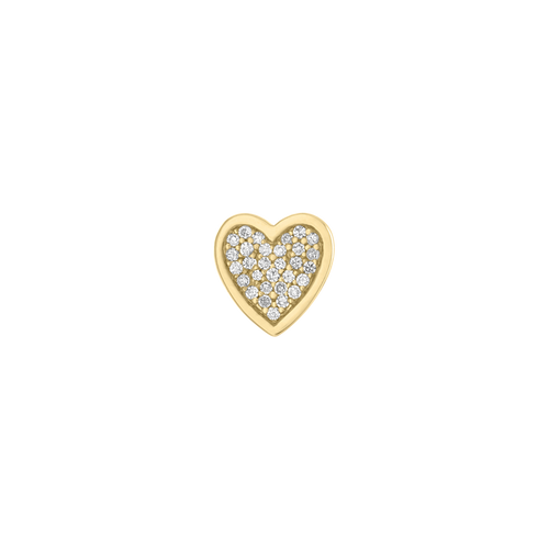 Mini Pave Heart Charm