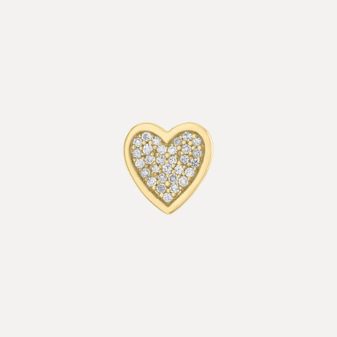 Enamel Letter Charm - Lime